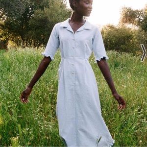 Christy Dawn Milly Dress in Sky Gingham